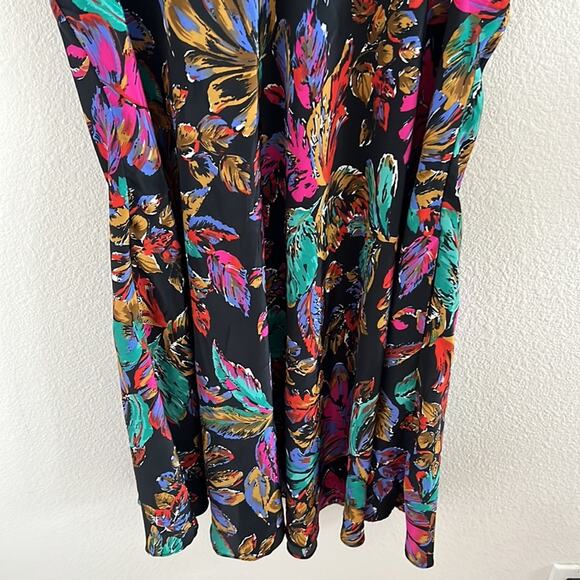 Roberta Oaks Hawaii Art To Wear Aloha Floral Dress Made in Hawaii Medium - Picture 5 of 7